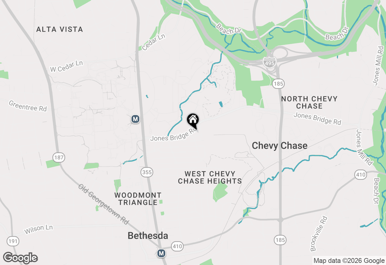 Map of 4412 Jones Bridge Road, Bethesda, MD 20814