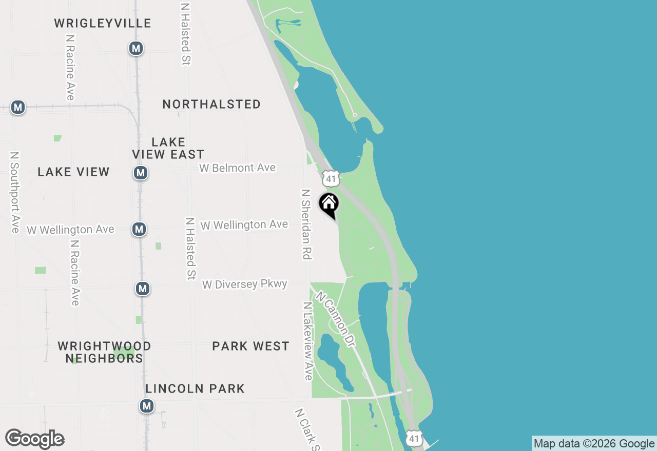 Map of 2970 N Lake Shore Drive #14B, Chicago, IL 60657