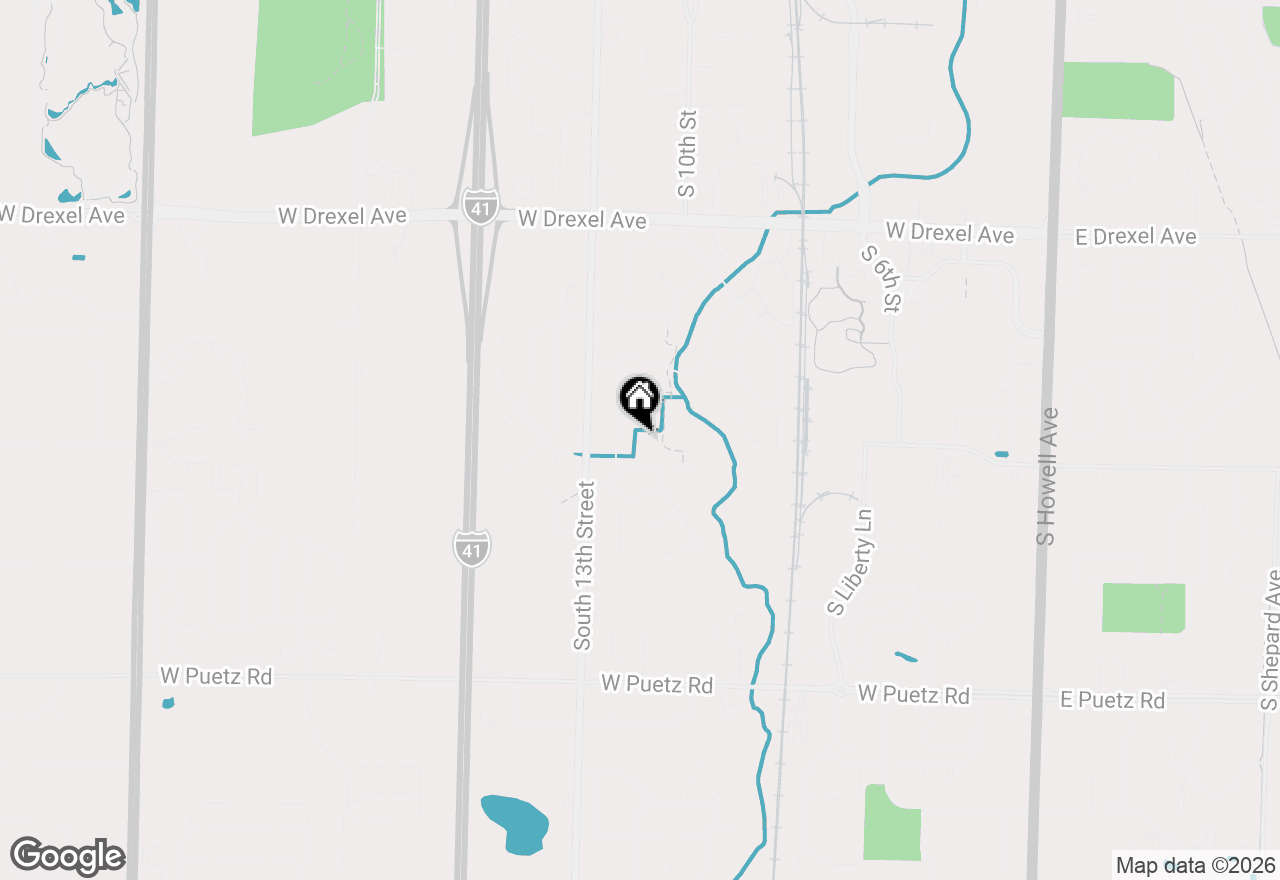 Map of 8275 S Park View Ct, Oak Creek, WI 53154