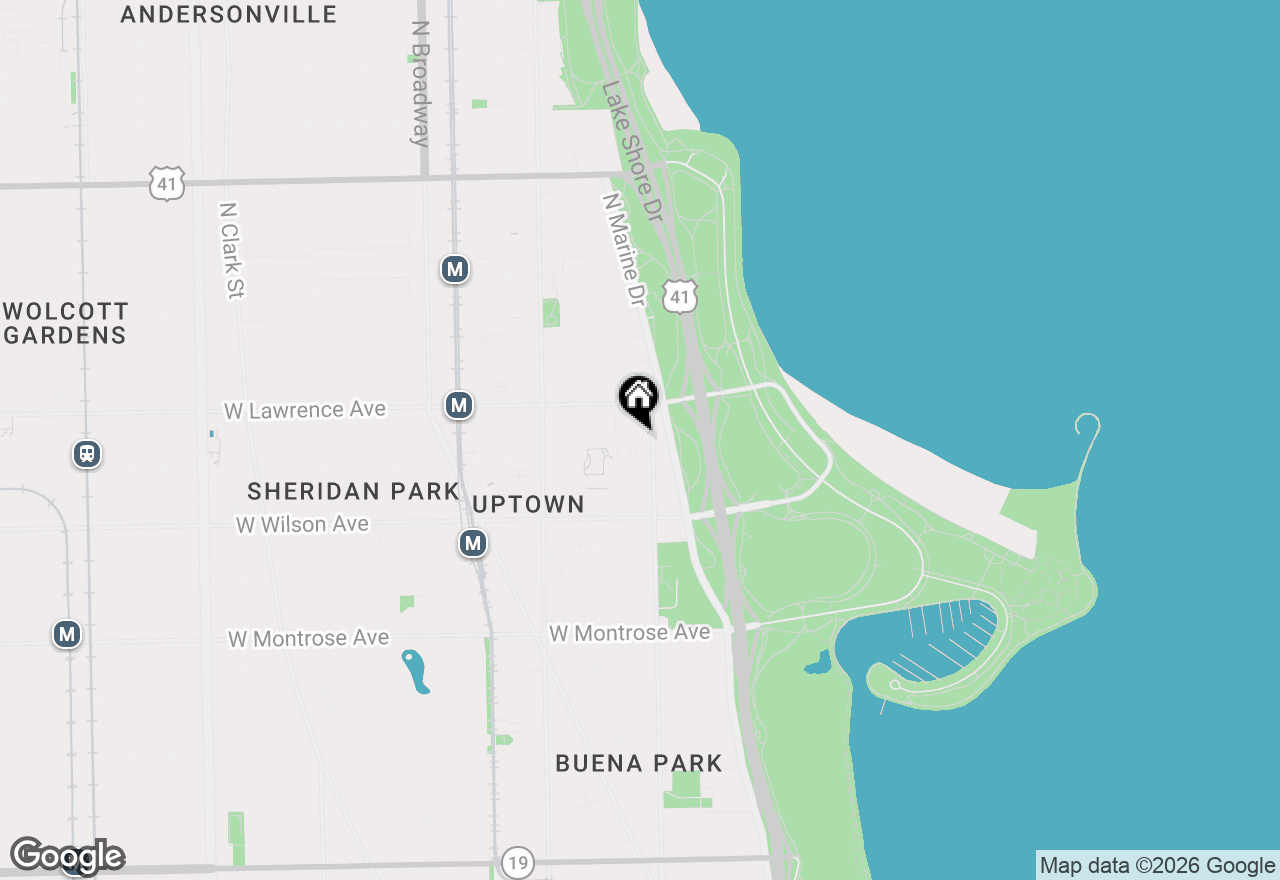 Map of 817 W Lakeside Place #708, Chicago, IL 60640