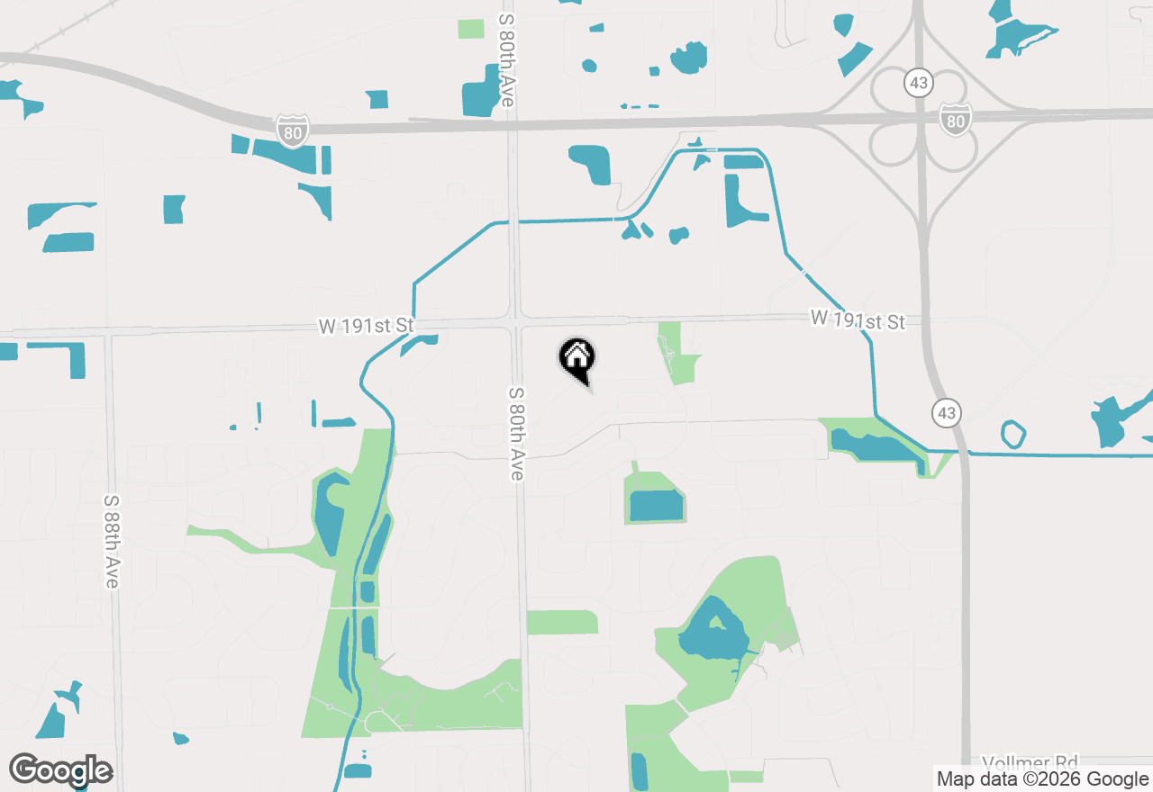 Map of 7927 Trinity Circle #4SW, Tinley Park, IL 60487