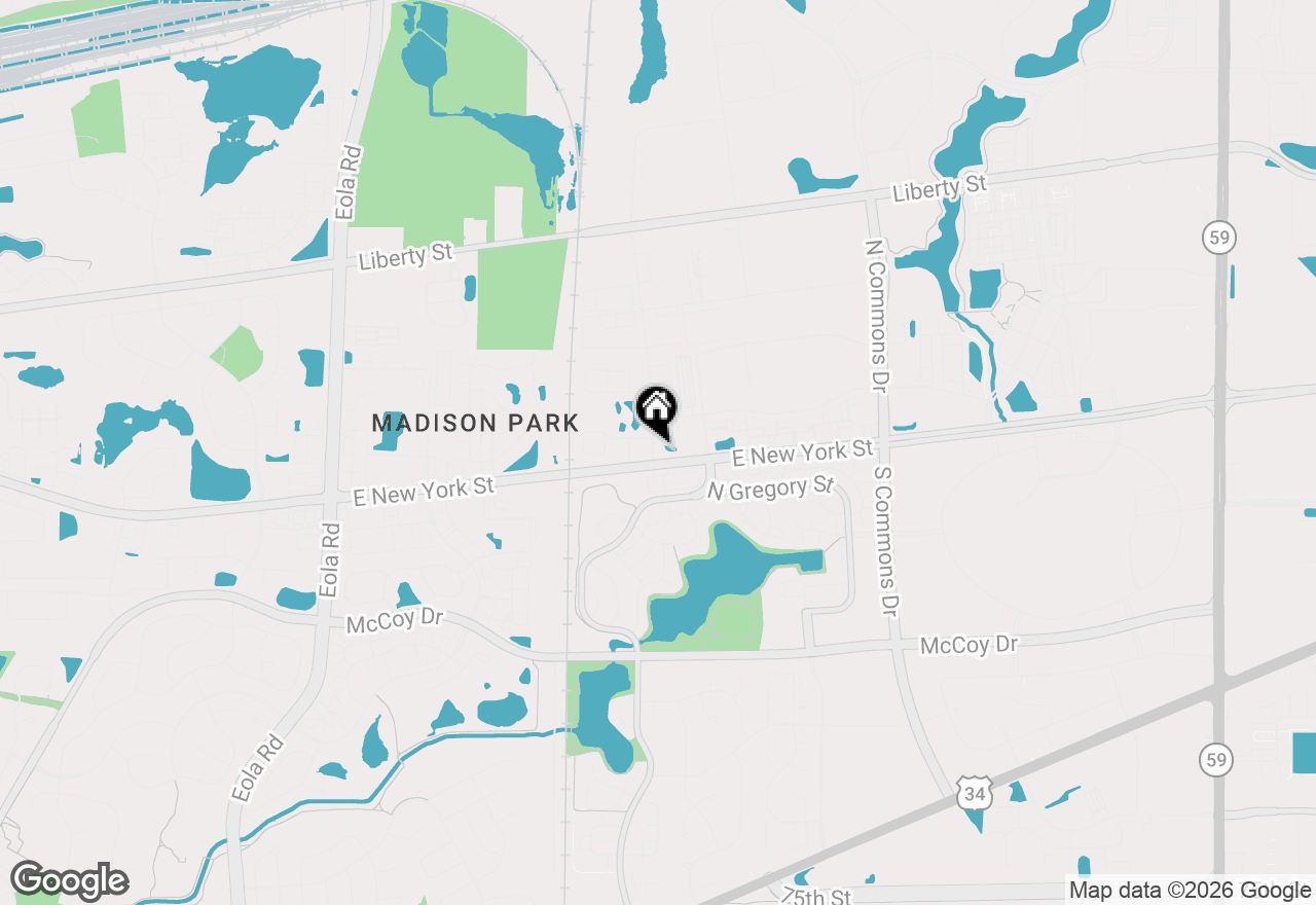 Map of 341 N Commerce Street, Aurora, IL 60504