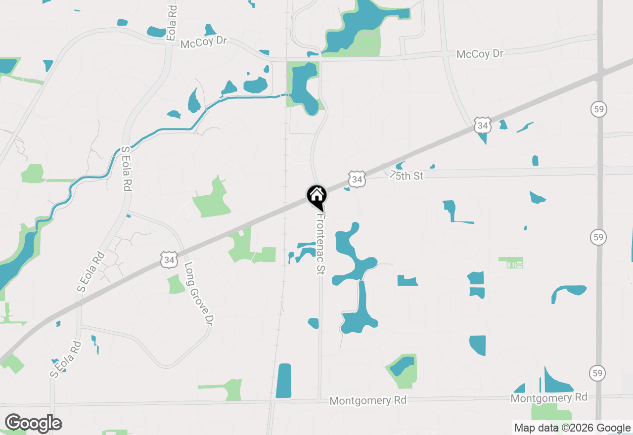 Map of 3344 Ravinia Circle, Aurora, IL 60504