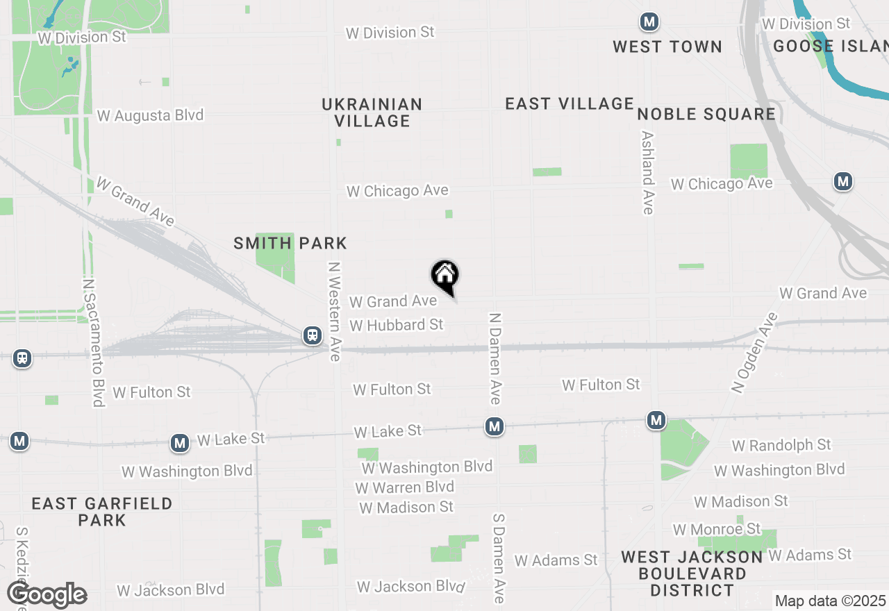 Map of 2113 W Grand Avenue, Chicago, IL 60612