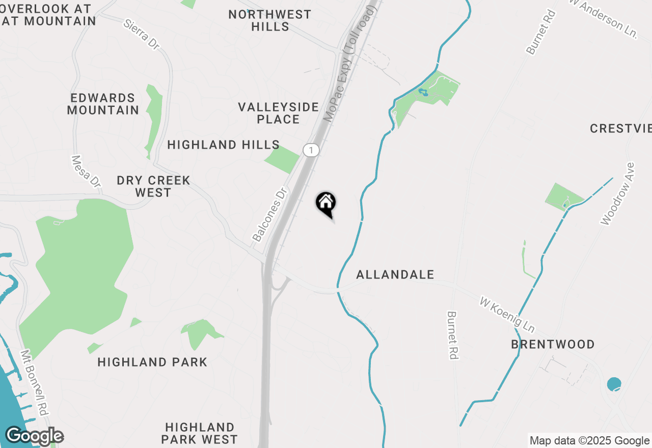 Map of 5914 Fairlane Dr, Austin, TX 78757