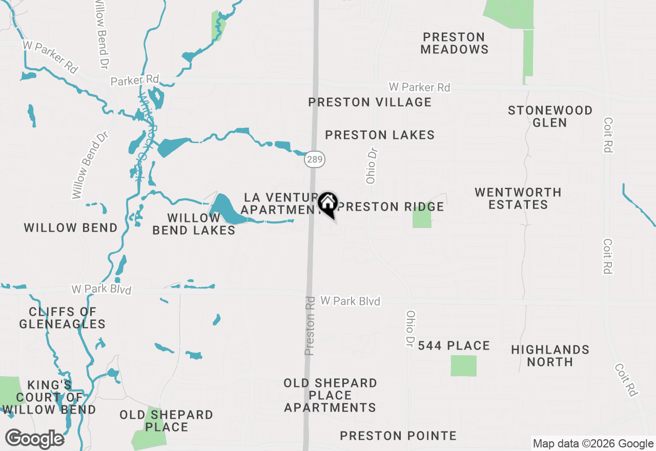 Map of 2524 Preston Road #1203, Plano, TX 75093