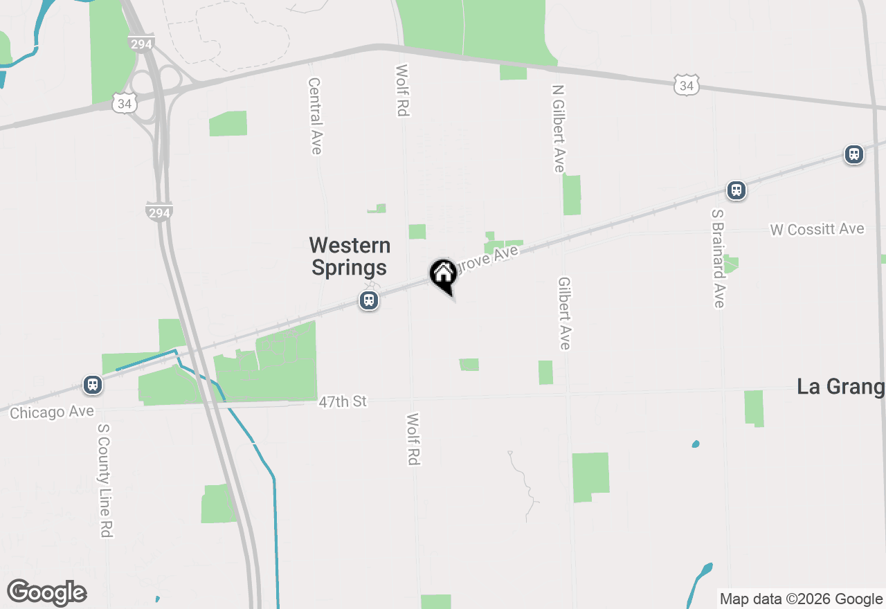 Map of 4456 Franklin Avenue, Western Springs, IL 60558