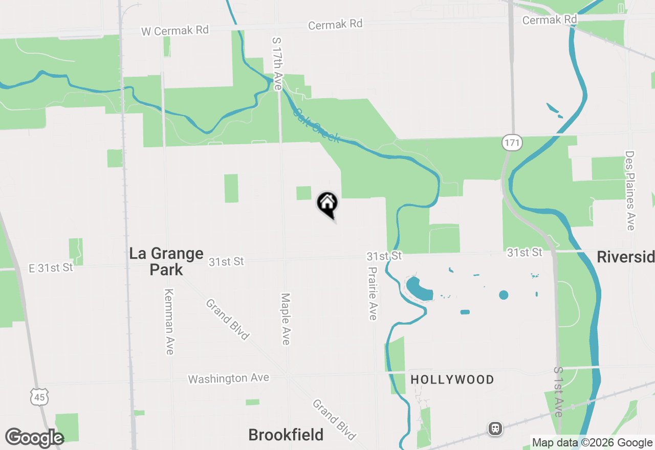 Map of 9024 30th Street, Brookfield, IL 60513
