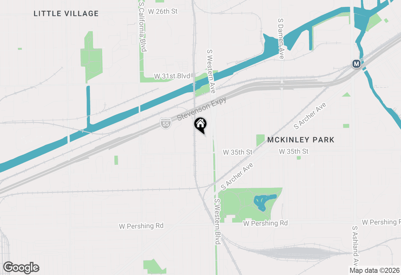 Map of (Address confidential), Chicago, Illinois 60608