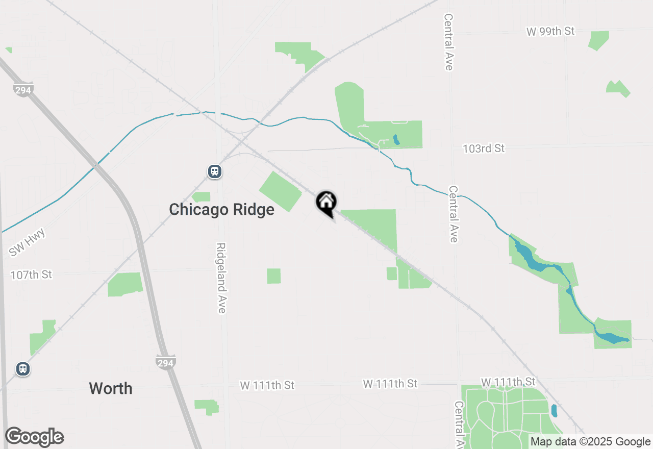 Map of 10529 Lyman Avenue, Chicago Ridge, IL 60415