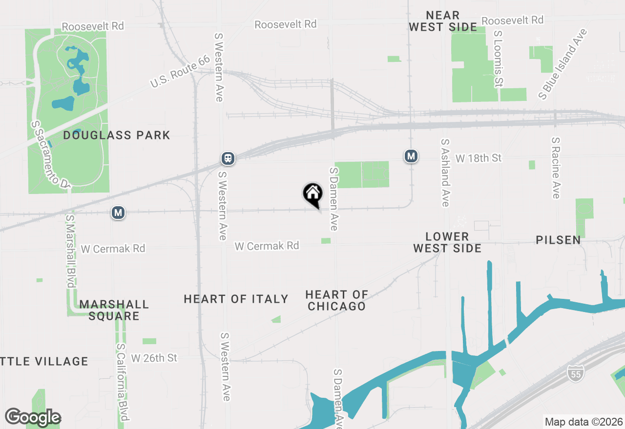 Map of 2048 W 21st Street #2, Chicago, IL 60608