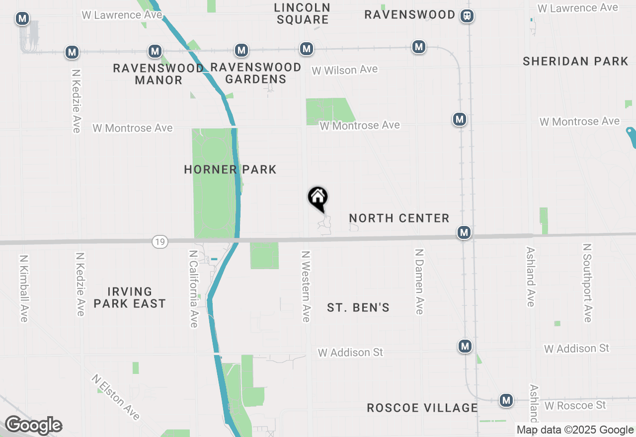 Map of 2335 W Belle Plaine Avenue #213, Chicago, IL 60618