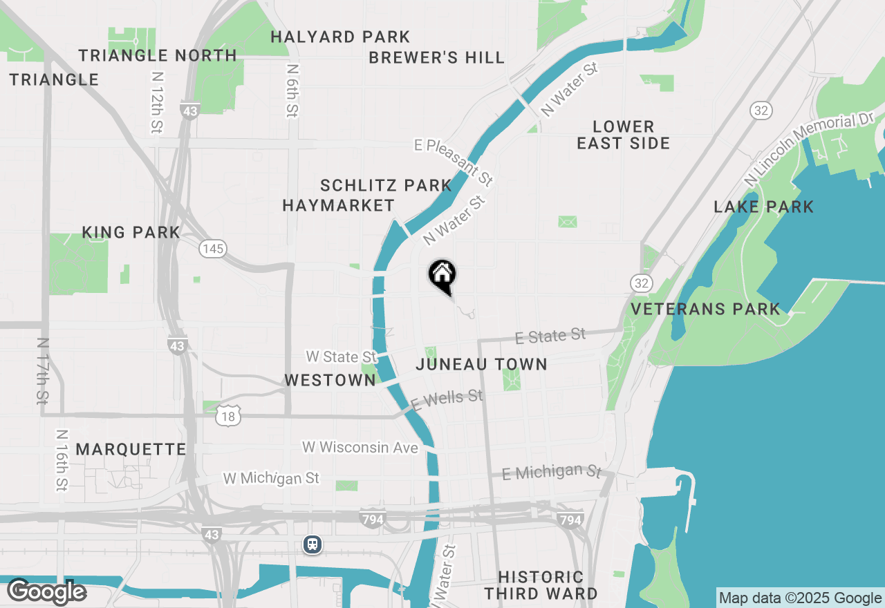 Map of 270 E Highland Ave #446, Milwaukee, WI 53202