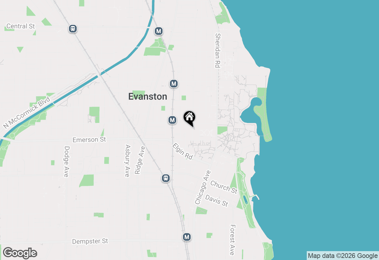 Map of 1929 Sherman Avenue #2W, Evanston, IL 60201