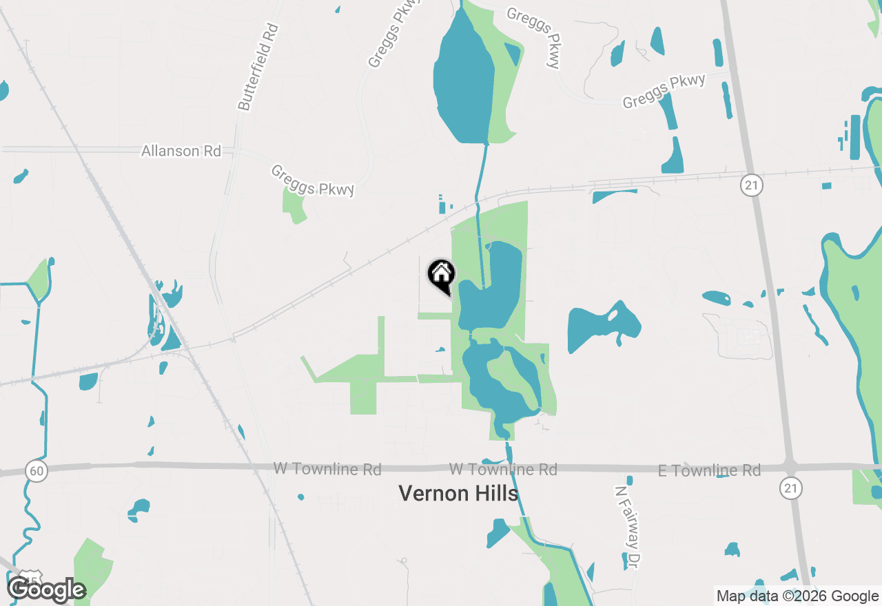 Map of 10 Parkside Court #8, Vernon Hills, IL 60061