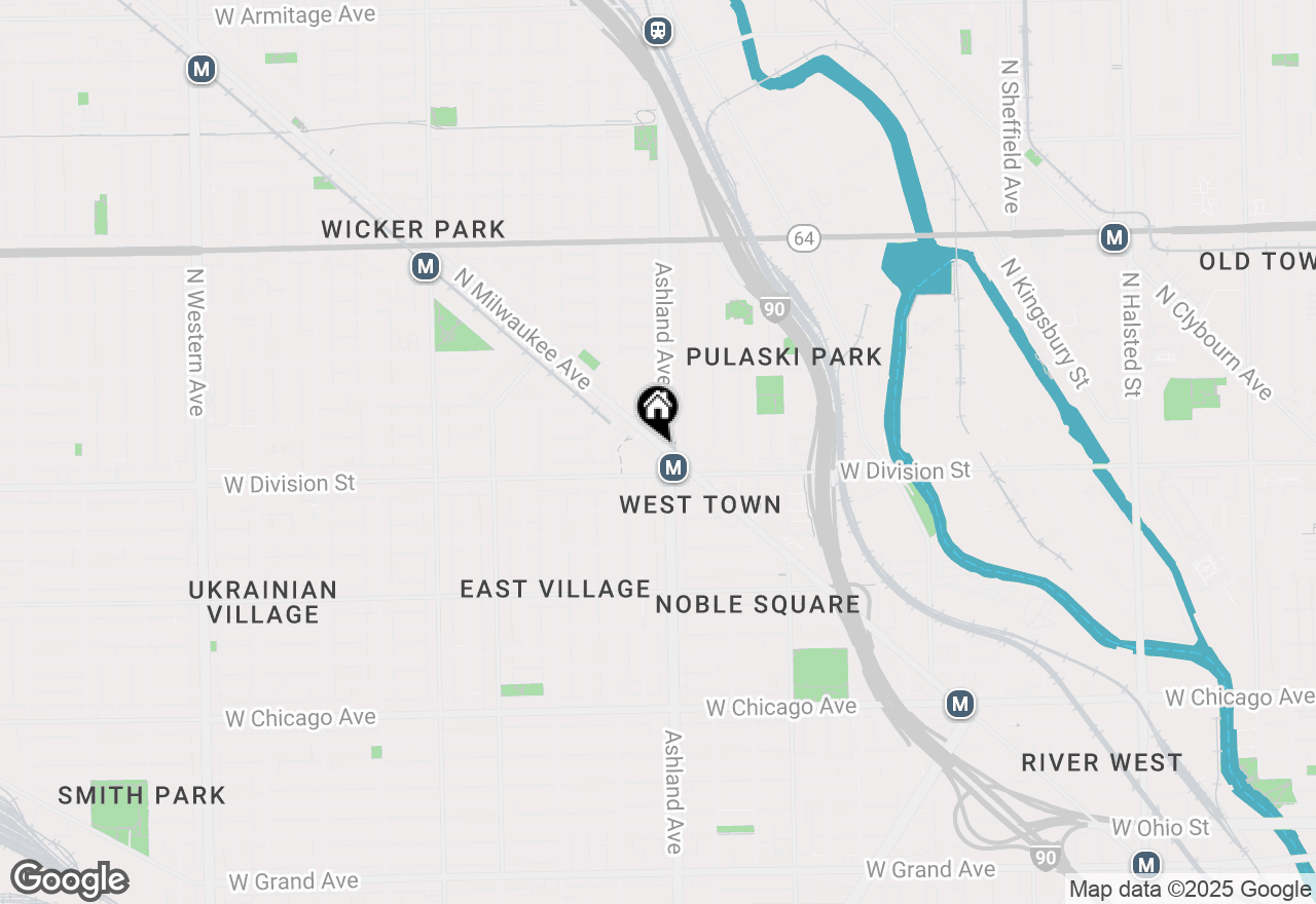 Map of 1232 N Milwaukee Avenue #2, Chicago, IL 60622