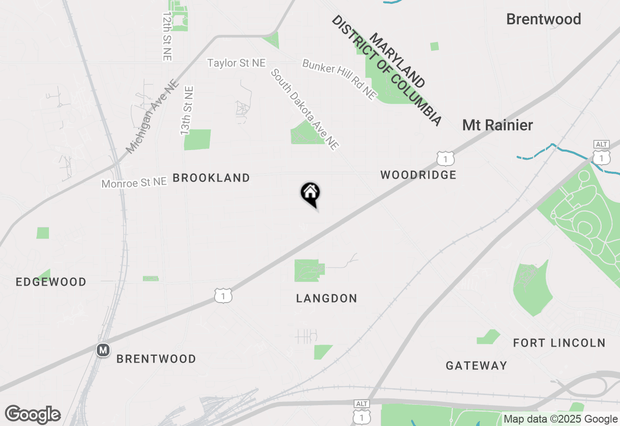 Map of 1904 Jackson Street Ne, Washington, DC 20018