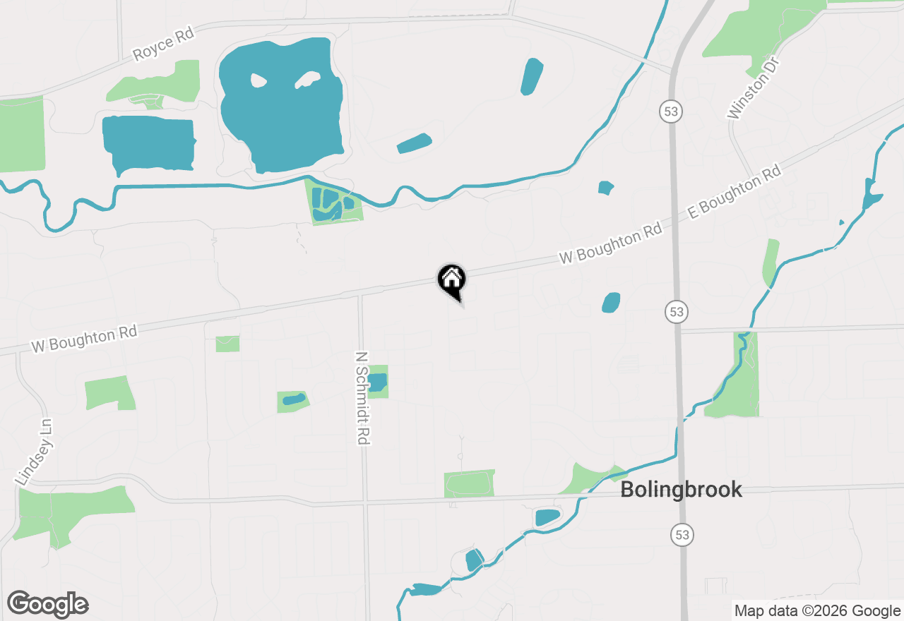 Map of 358 Lyons Drive, Bolingbrook, IL 60440