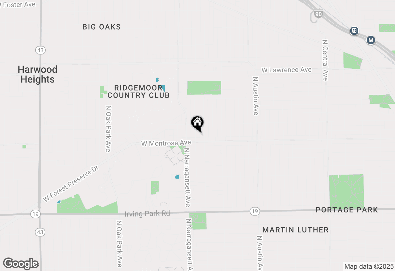 Map of 4421 N Mulligan Avenue, Chicago, IL 60630