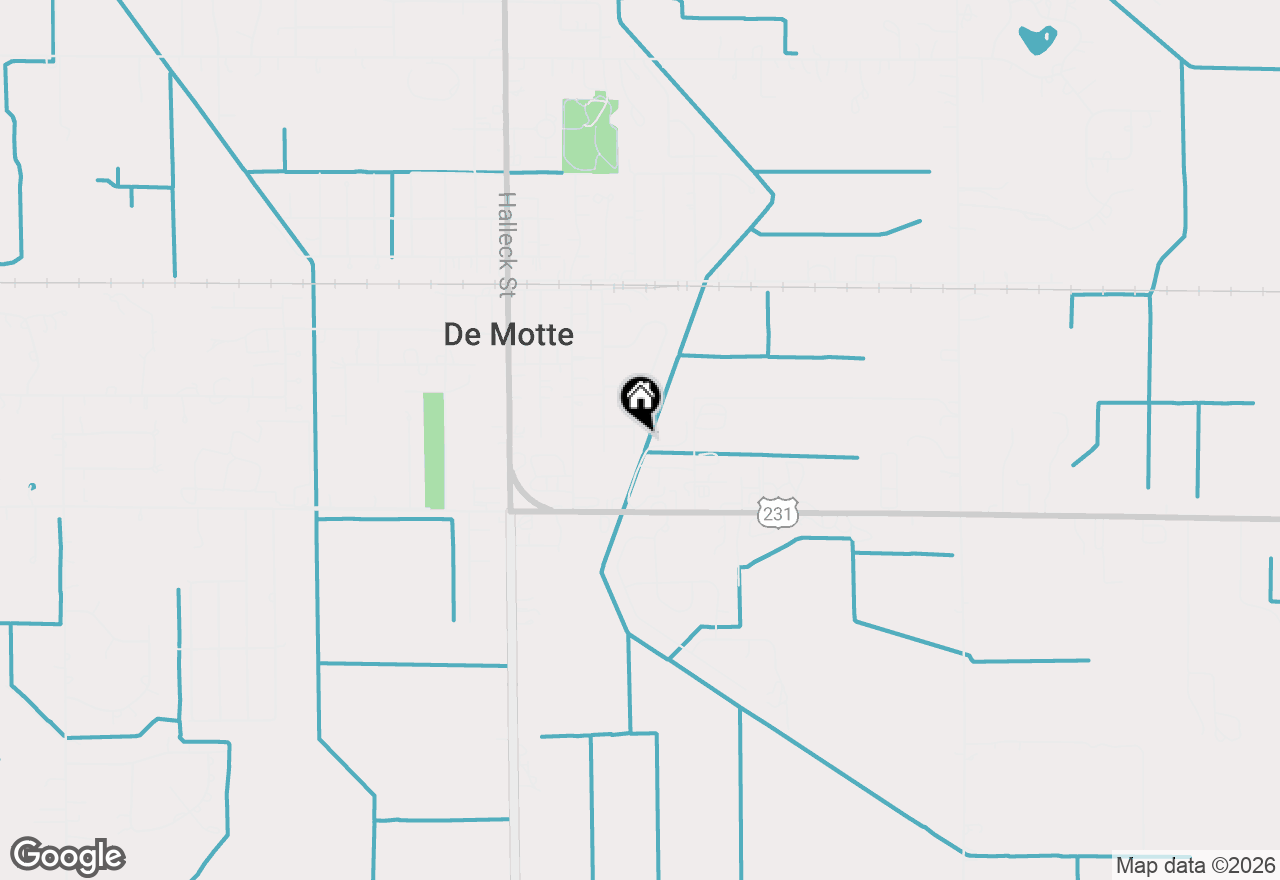 Map of 1217 Daisy Street Se, Demotte, IN 46310