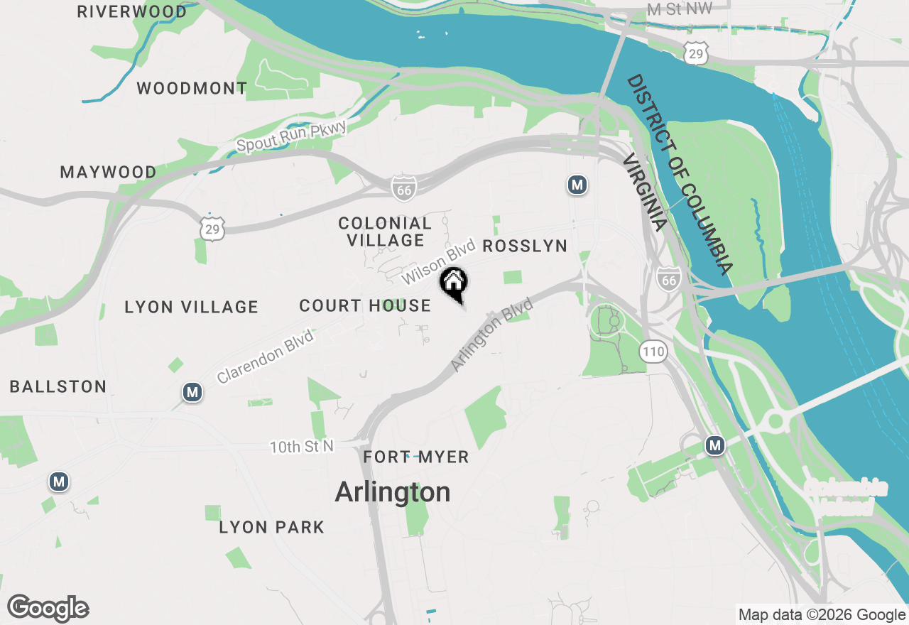 Map of 1418 N Rhodes Street #B426, Arlington, VA 22209