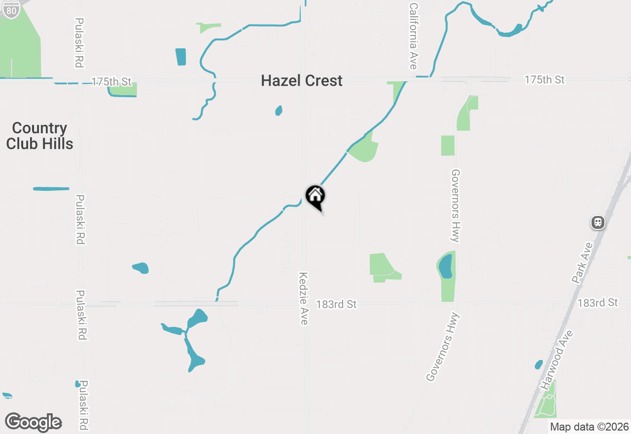 Map of 17910 Millstone Road, Hazel Crest, IL 60429