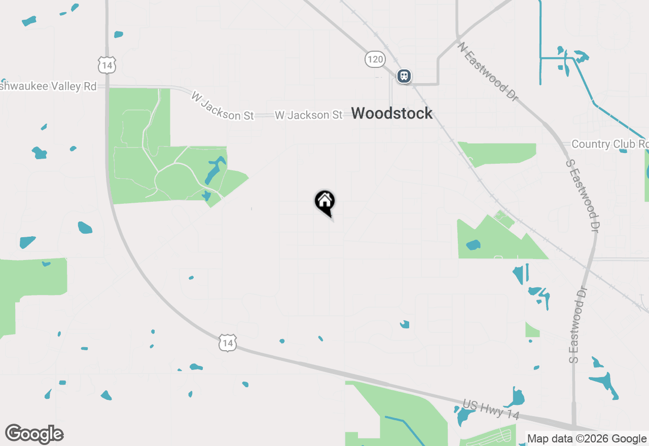 Map of 816 Mitchell Street, Woodstock, IL 60098