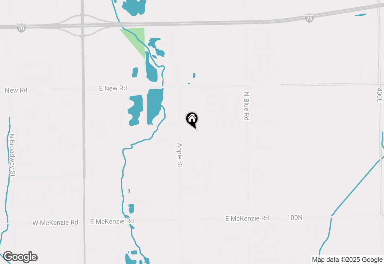 Map of 1684 Bayberry Drive, Greenfield, IN 46140