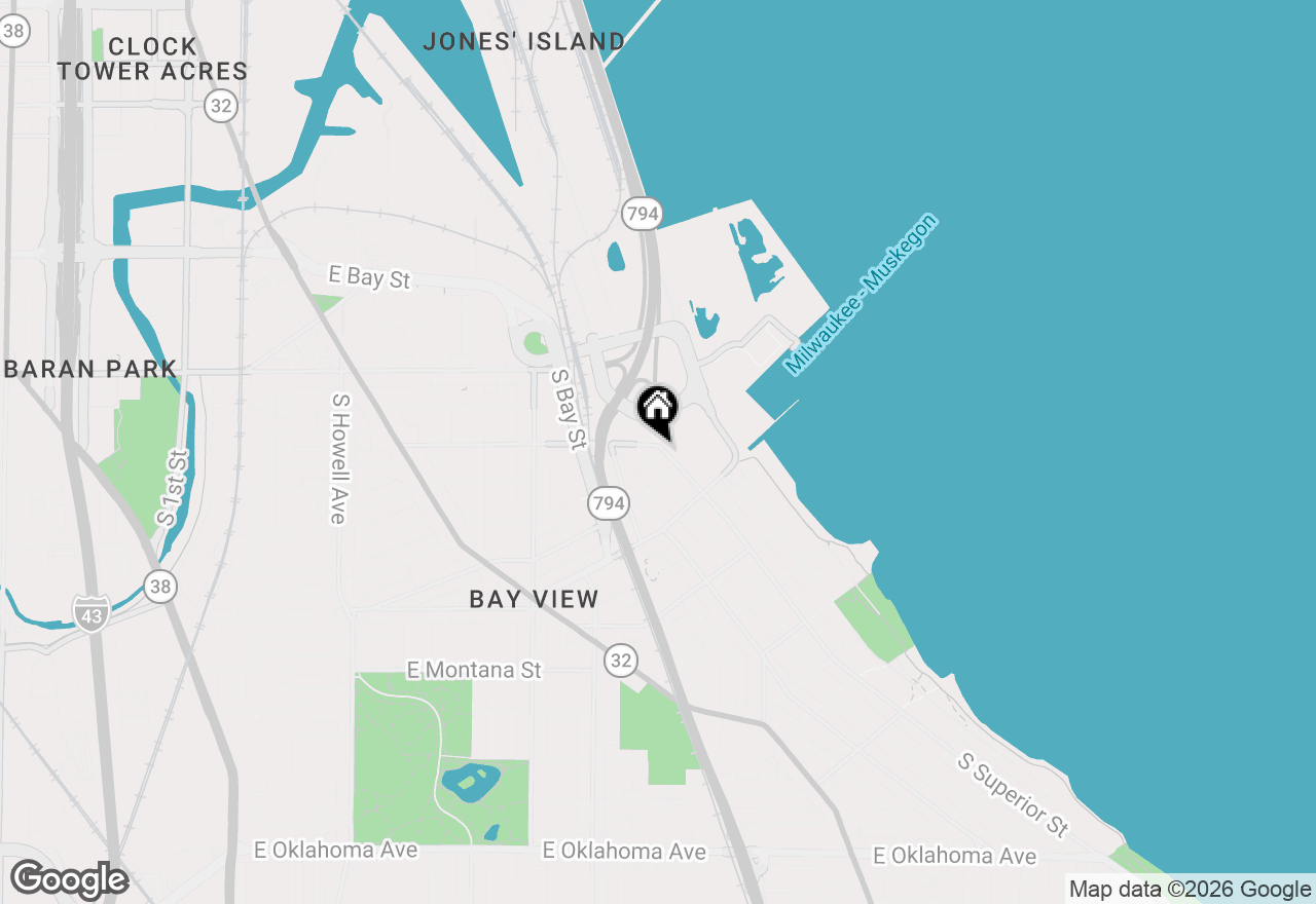 Map of 2411 S Superior St, Milwaukee, WI 53207