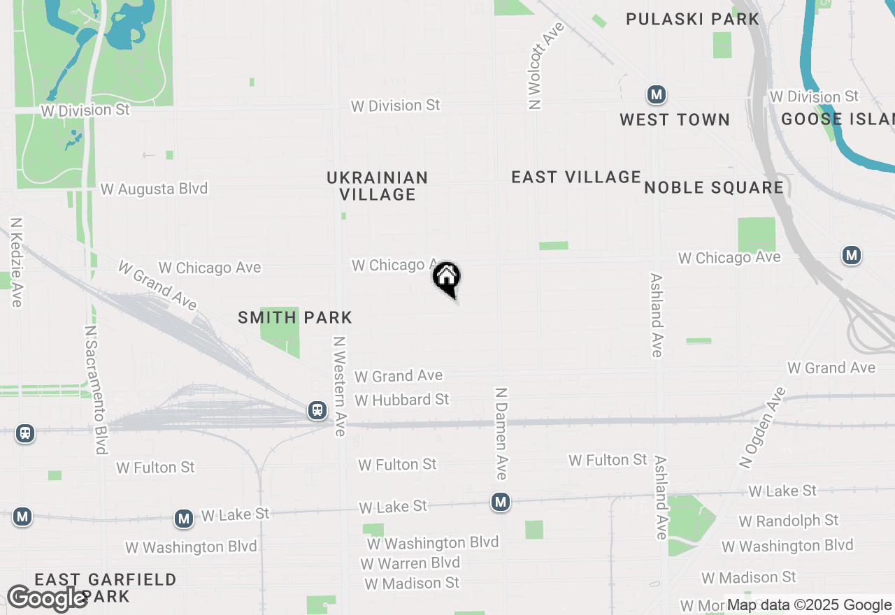 Map of 2119 W Huron Street, Chicago, IL 60612