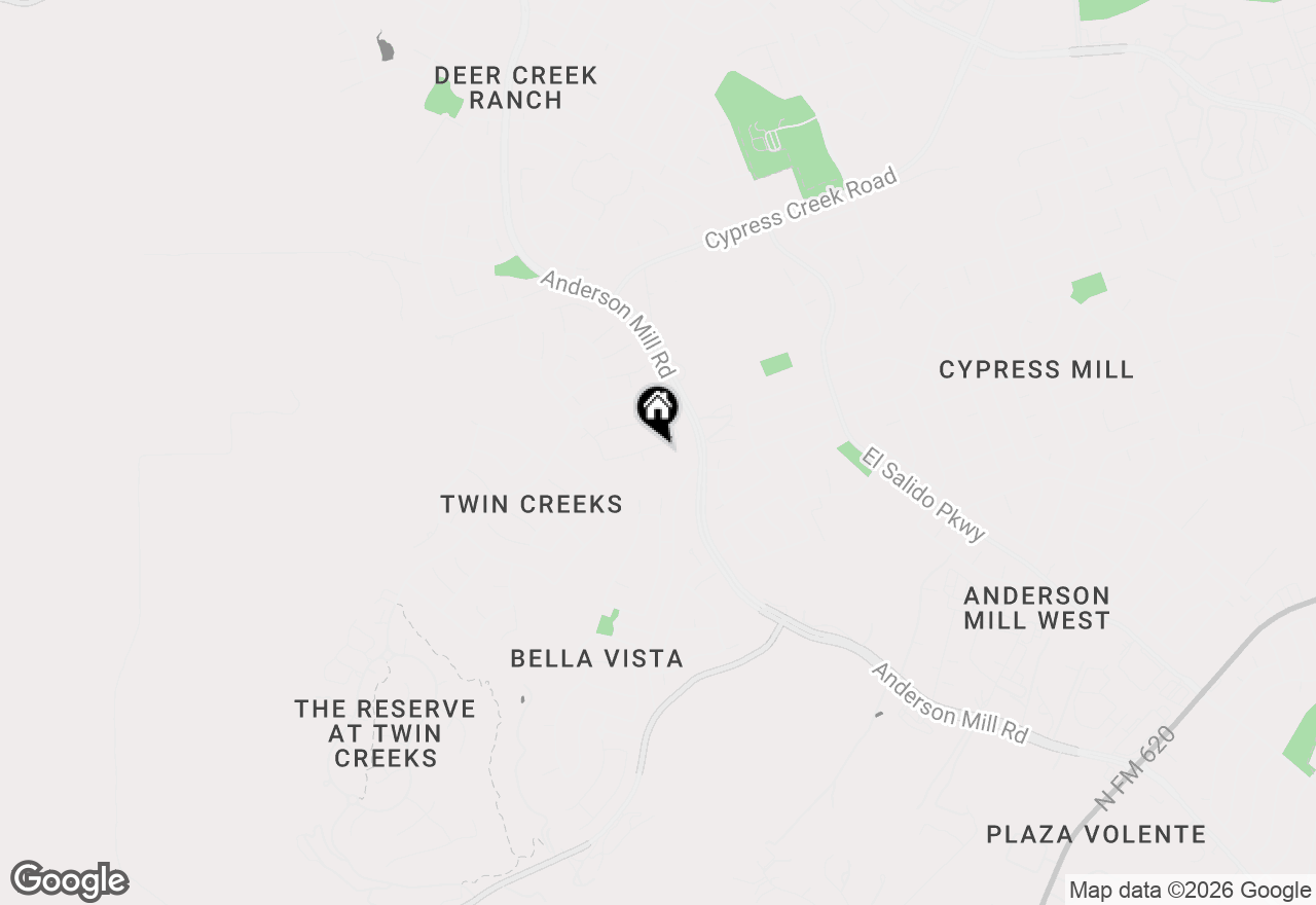 Map of 2412 Guara Dr, Cedar Park, TX 78613