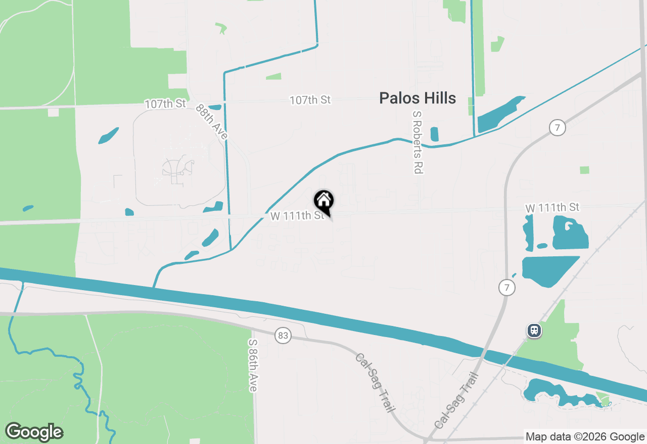 Map of 11107 S 84th Avenue #1A, Palos Hills, IL 60465