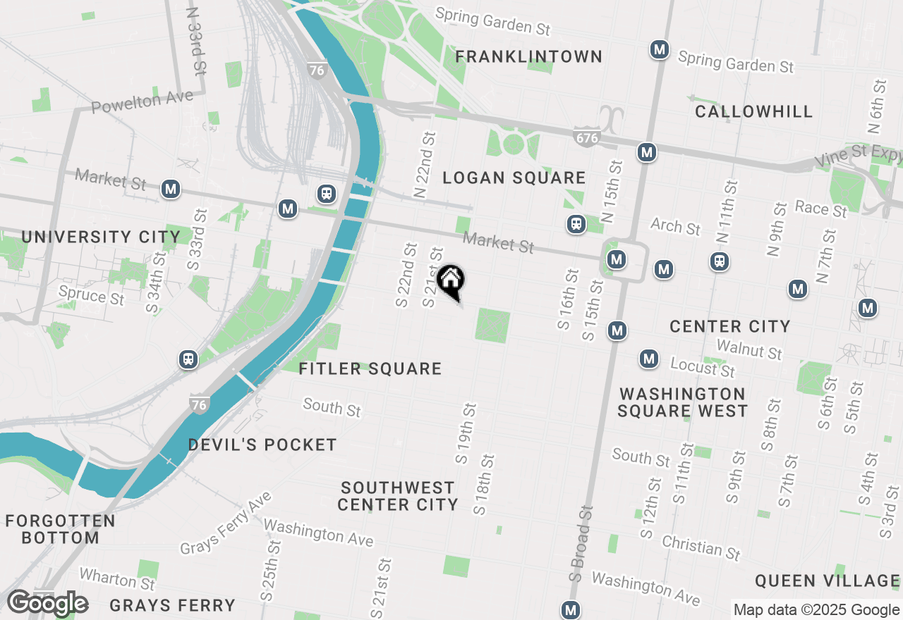 Map of 2010 Walnut Street #601, Philadelphia, PA 19103