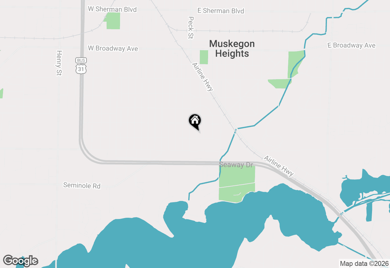 Map of 3329 Maffett Street, Muskegon, MI 49444
