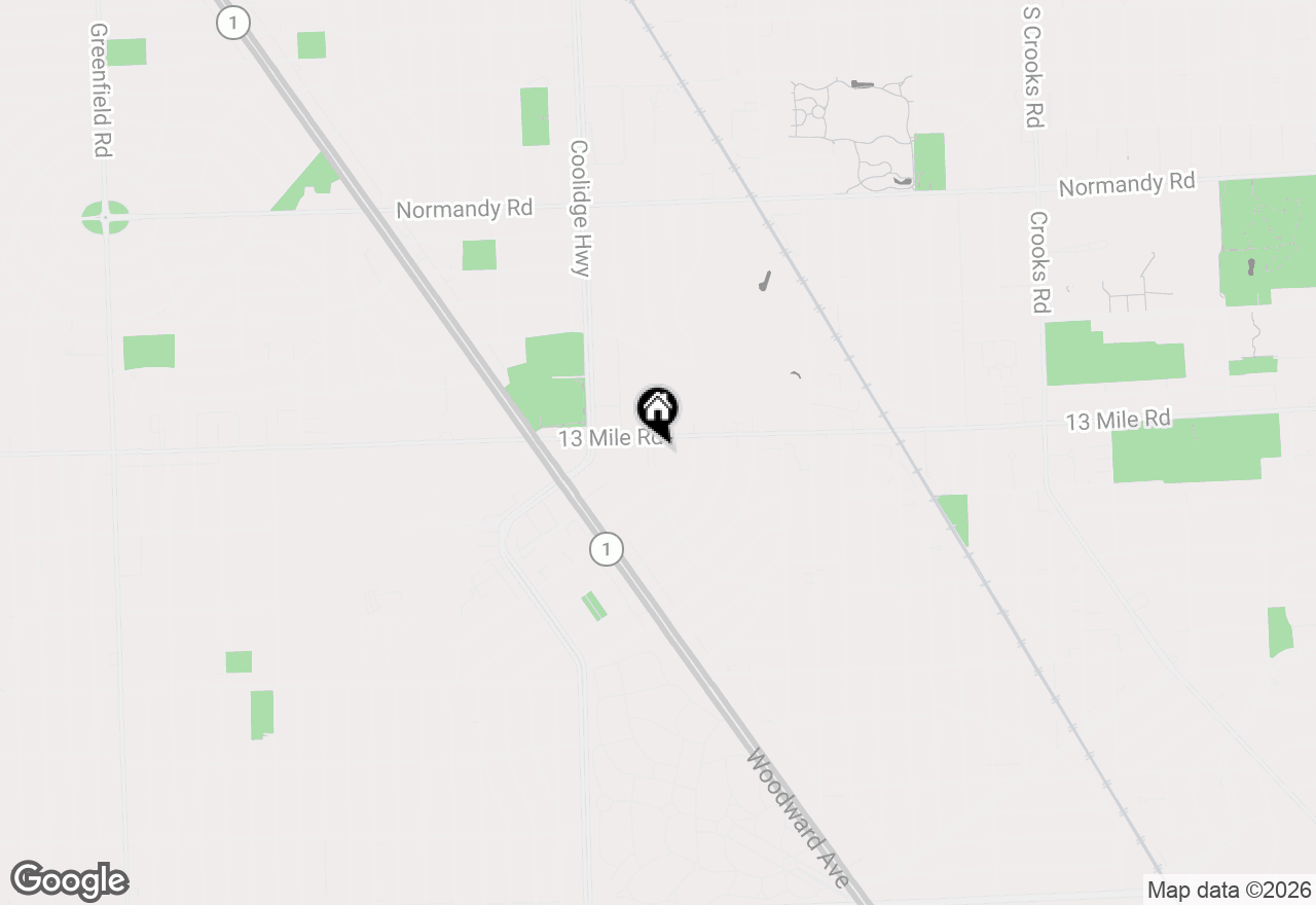 Map of 2925 W 13 Mile Road #405, Royal Oak, MI 48073