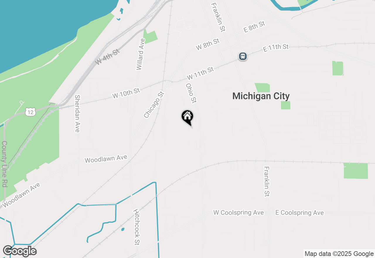 Map of 1724 Kentucky Street, Michigan City, IN 46360