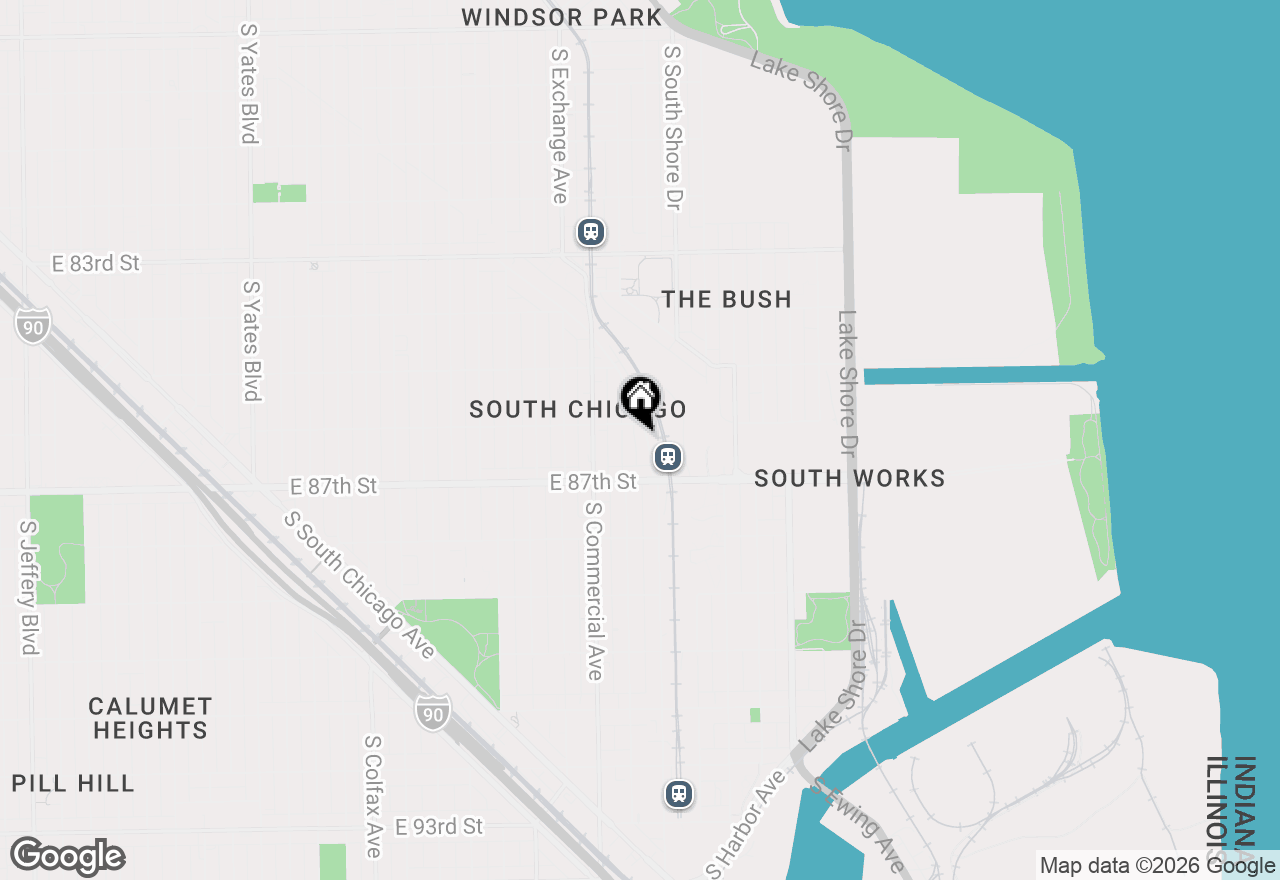 Map of 8620 S Baltimore Avenue, Chicago, IL 60617