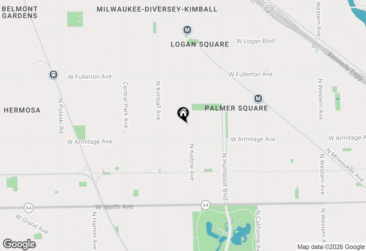 Map of 3229 W Dickens Avenue, Chicago, IL 60647