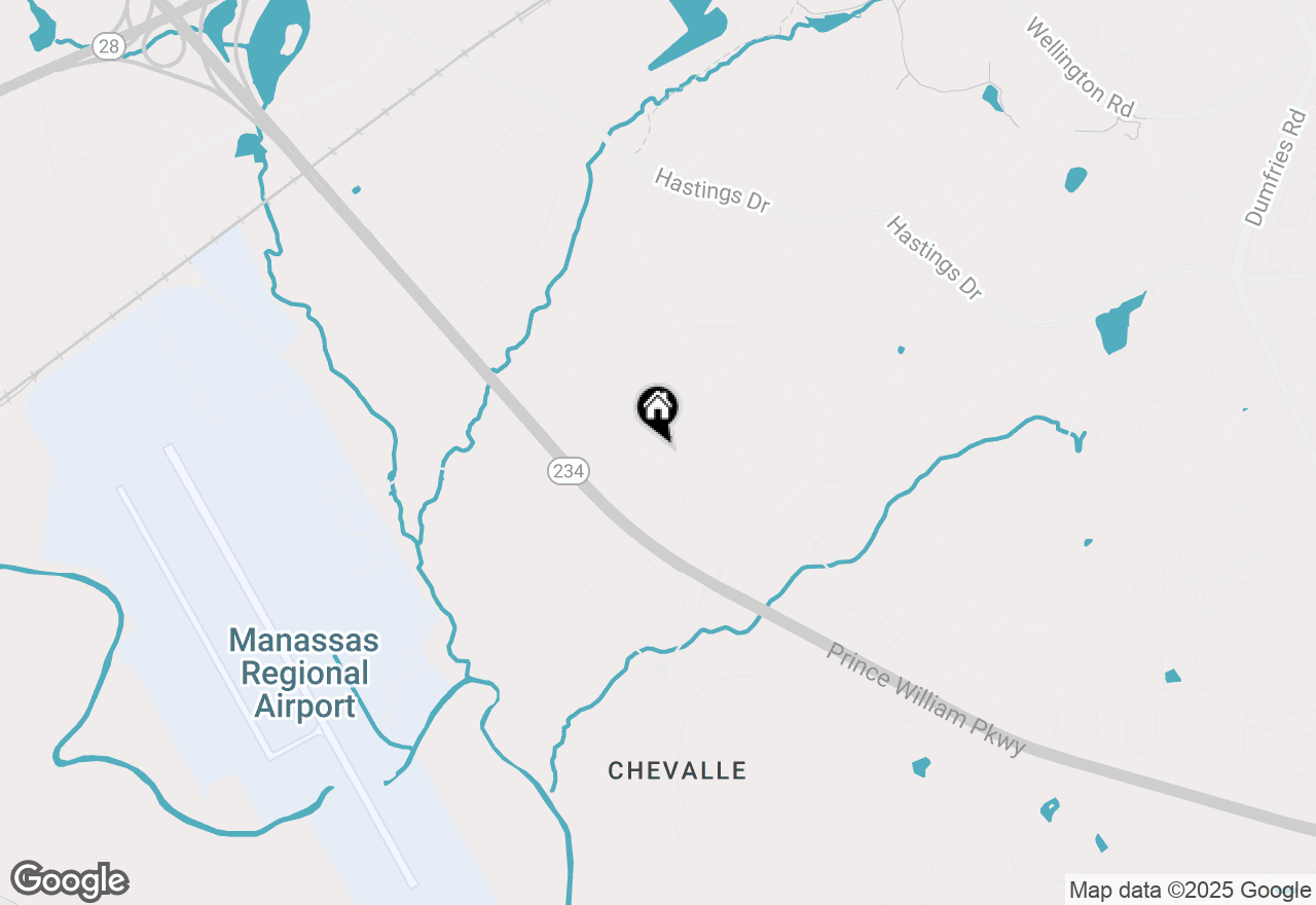 Map of 10517 Winged Elm Circle, Manassas, VA 20110