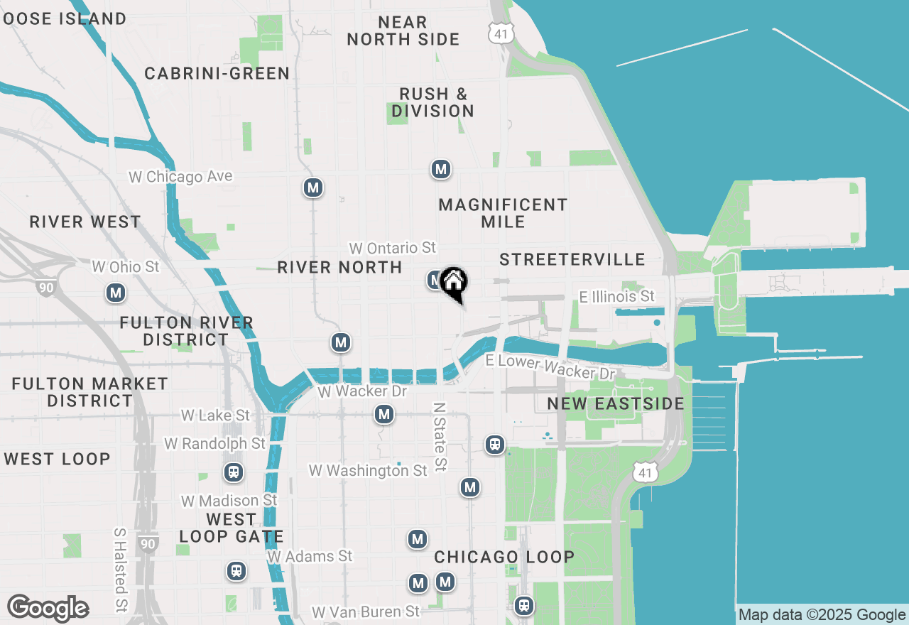 Map of 440 N Wabash Avenue #409, Chicago, IL 60611