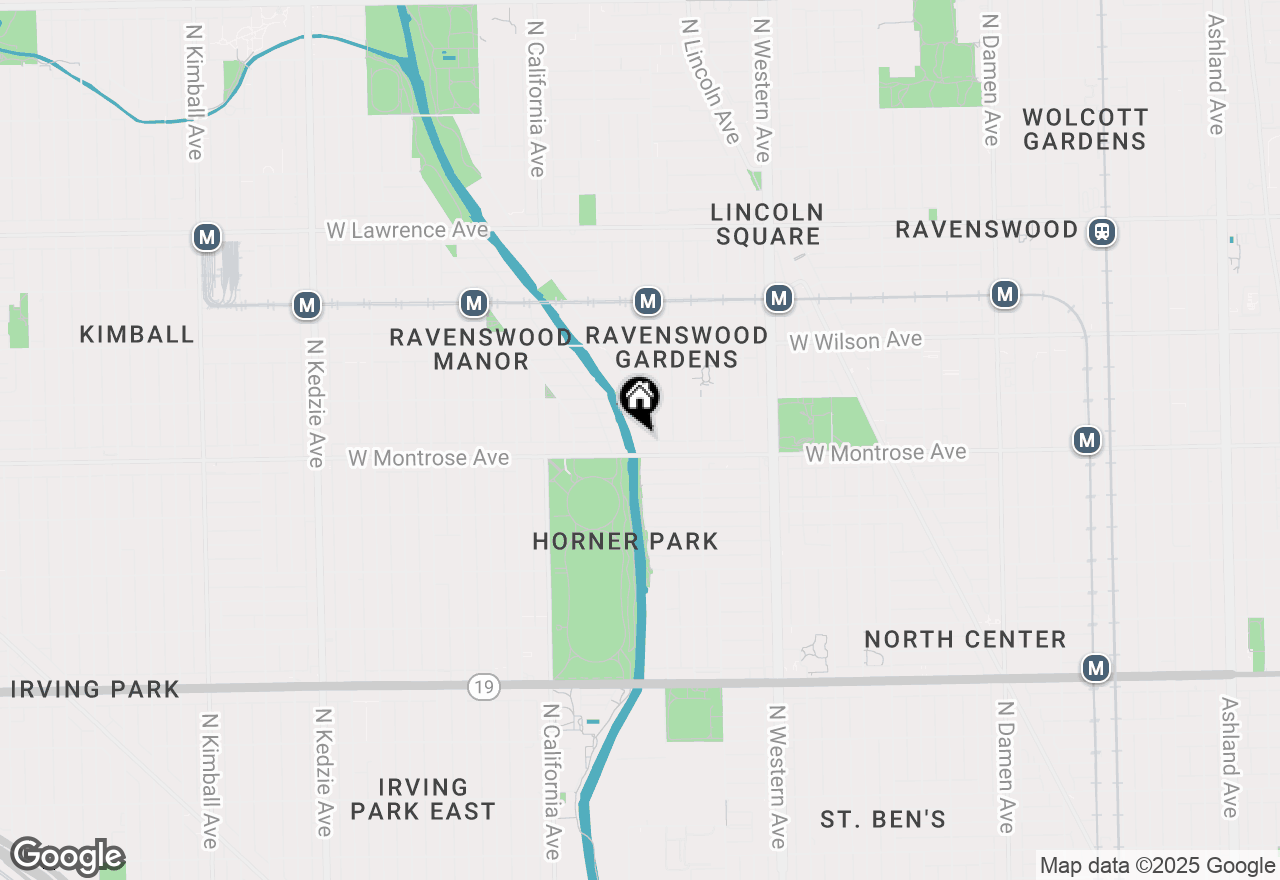 Map of 2619 W Agatite Avenue #2F, Chicago, IL 60625