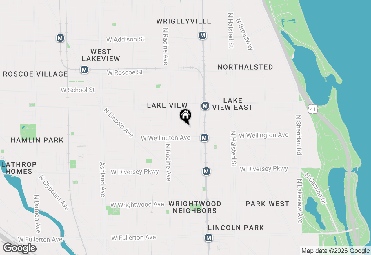 Map of 3035 N Seminary Avenue #2, Chicago, IL 60657