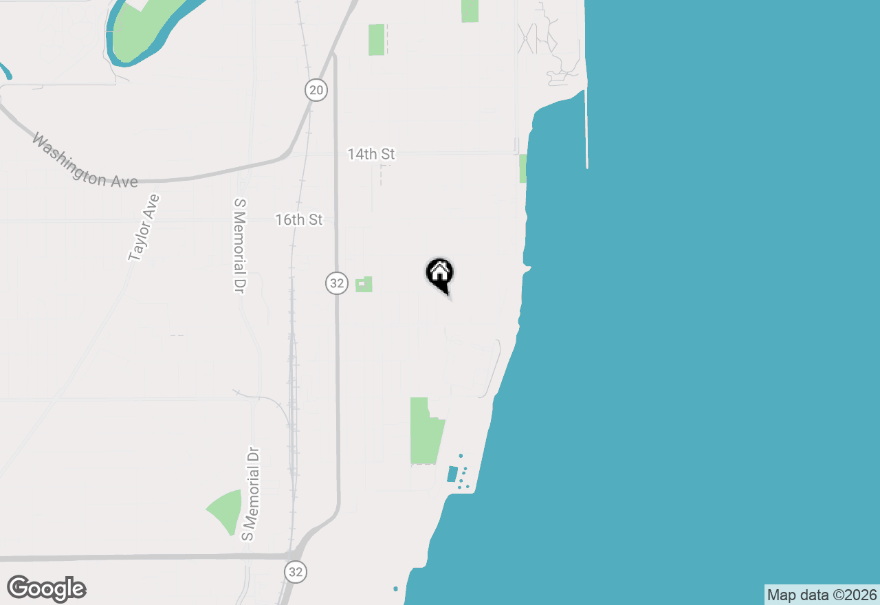 Map of 1814 Villa St, Racine, WI 53403