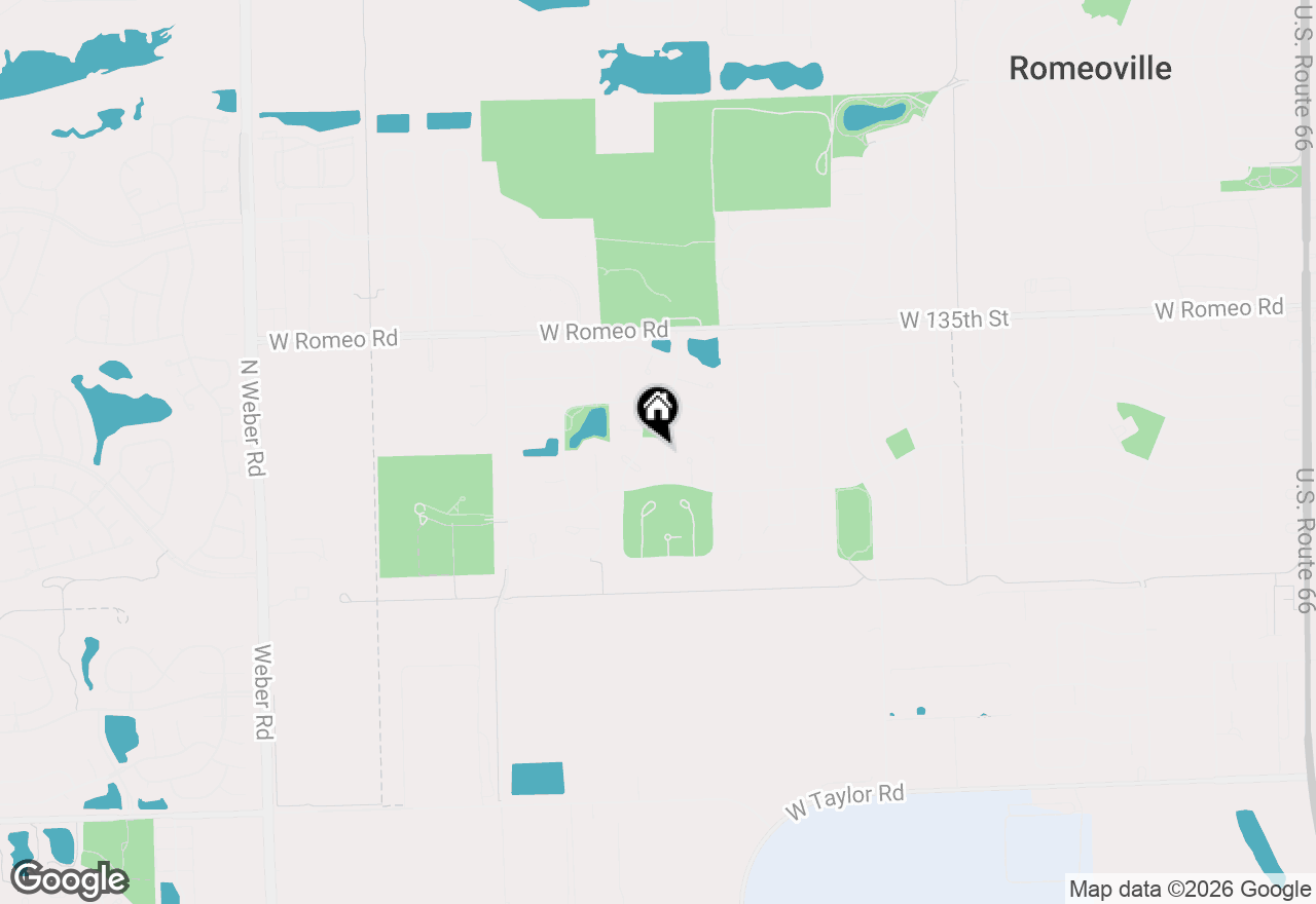 Map of 288 Heritage Parkway, Romeoville, IL 60446
