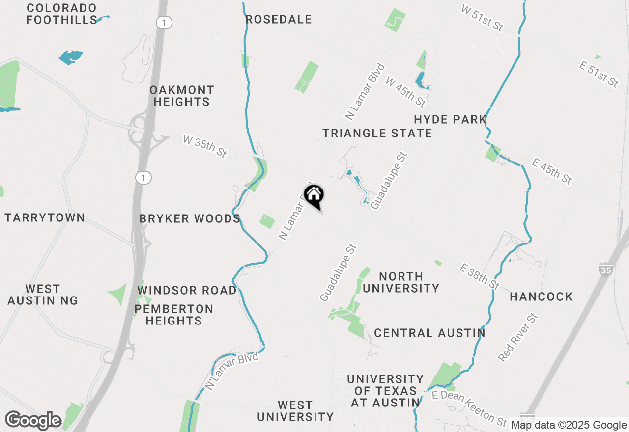 Map of 3408 West Ave, Austin, TX 78705