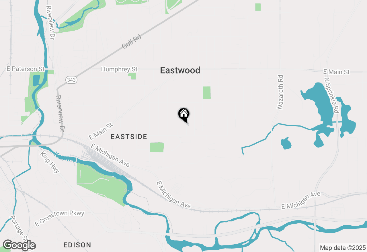 Map of 535 Washburn Avenue, Kalamazoo, MI 49048