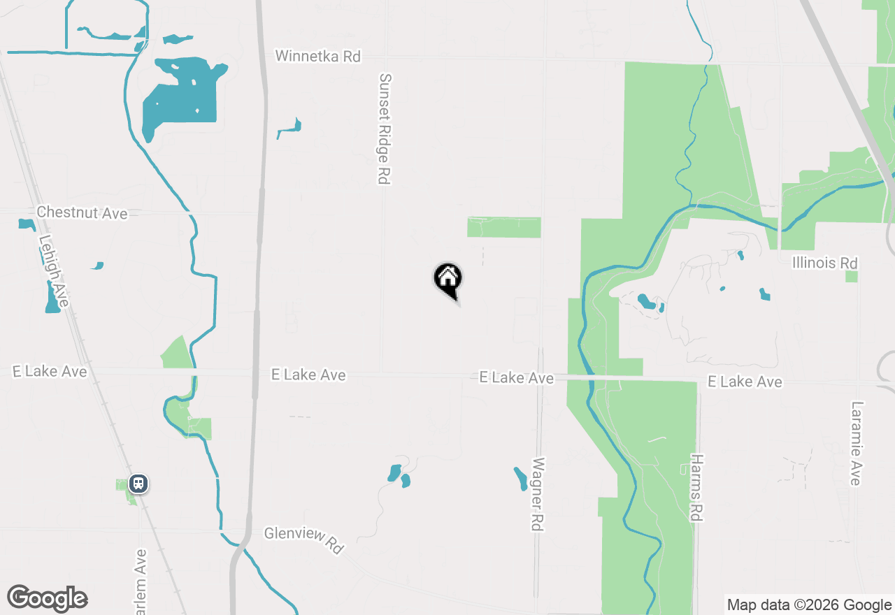 Map of 1541 Meadow Lane, Glenview, IL 60025