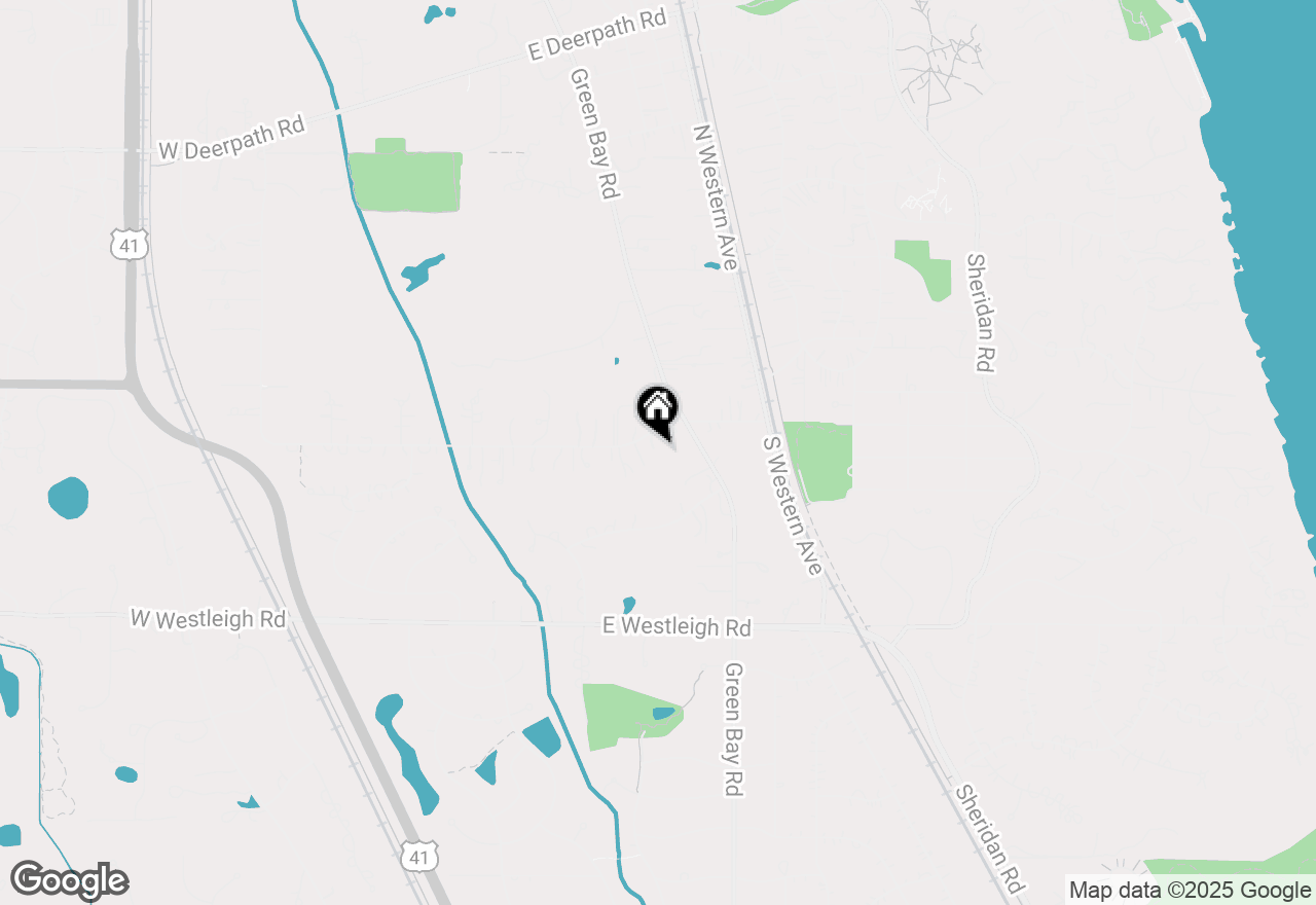 Map of 261 E Onwentsia Road, Lake Forest, IL 60045