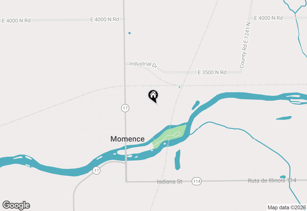 Map of 411 E 5th Street, Momence, IL 60954