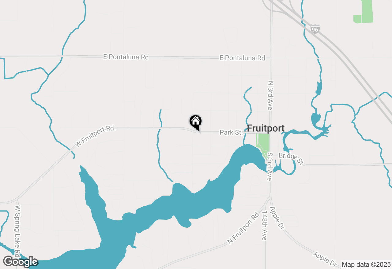 Map of 414 Park Street, Fruitport, MI 49415